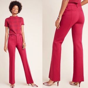 Anthropologie Berry Essential Flare Trouser SALE